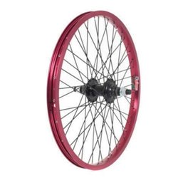 Raleigh Anodised Bmx Wheel 14mm Axle 9 Tooth Driver Rear - Red