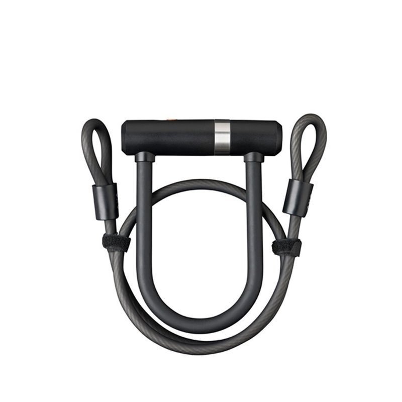 AXA Newton U-Lock Pro Mini - 140 x 16mm Black Sold Secure Silver