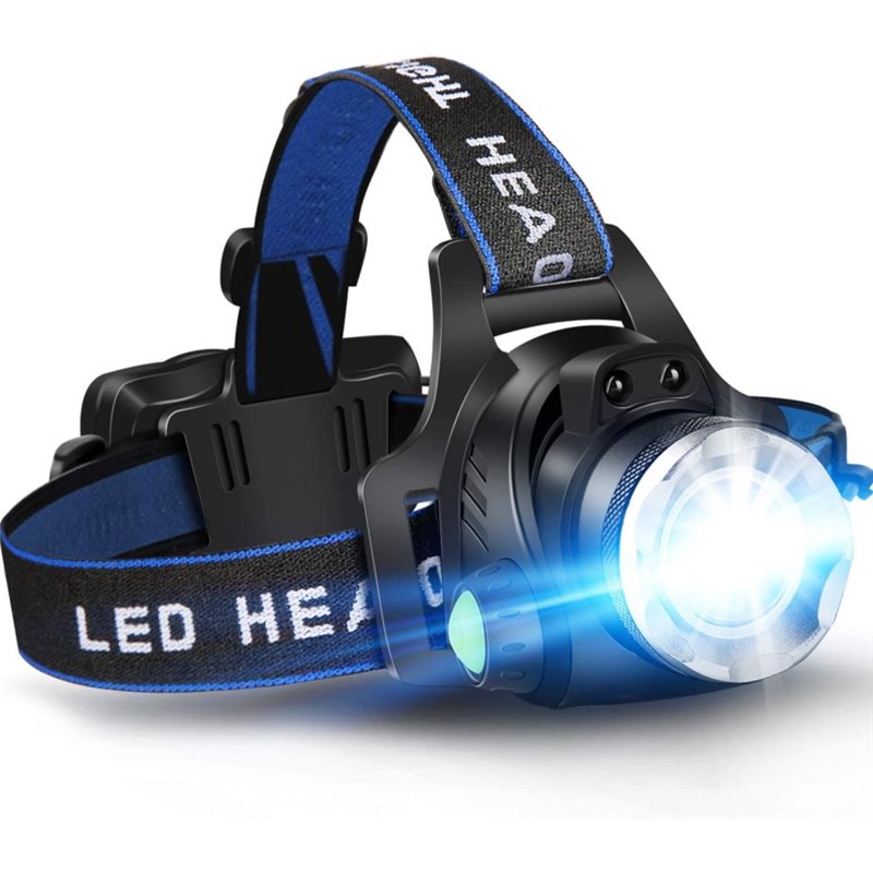 LED Rechargeable Headlamp 4 Modes IPX4 Headband