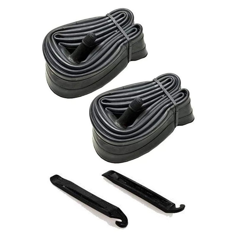 GAO 2 Pack Inner Tubes + Tire Levers 24x1.75-2.125 Schrader Valve