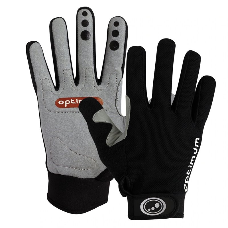 Optimum Hawkley MTB Gloves, Black Grey Large