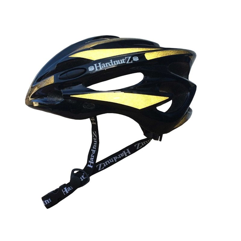 Hardnutz HN-103 Stealth Hi Vis Gloss Black Helmet 54-61cm