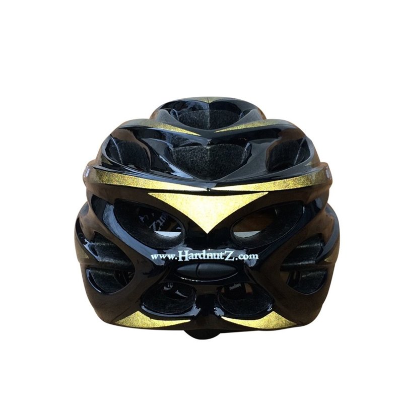 Hardnutz HN-103 Stealth Hi Vis Gloss Black Helmet 54-61cm