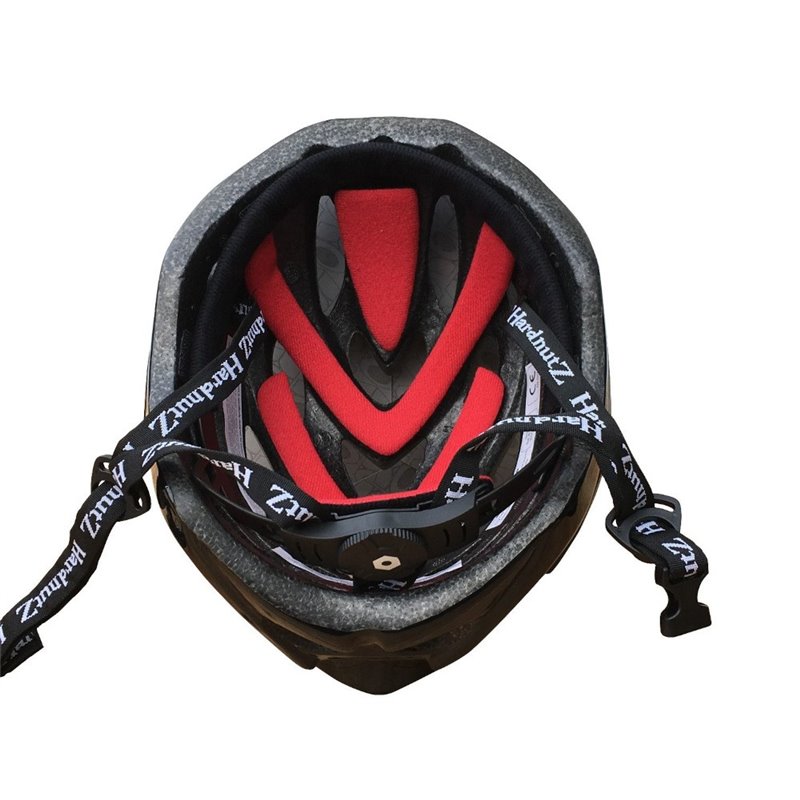 Hardnutz HN-103 Stealth Hi Vis Gloss Black Helmet 54-61cm