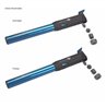 Giyo Alloy Mini Pump with Extractable Hose, Blue 100psi