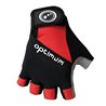 Optimum Hawkley Half Finger Gloves Black/Red/Grey Small