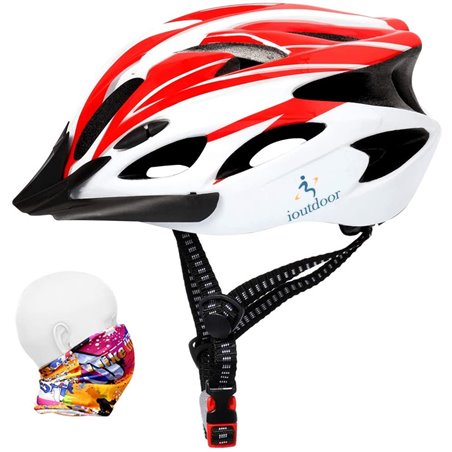 iOutdoor Bike Helmet 56-64cm 18 Vents Red + White