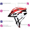 iOutdoor Bike Helmet 56-64cm 18 Vents Red + White