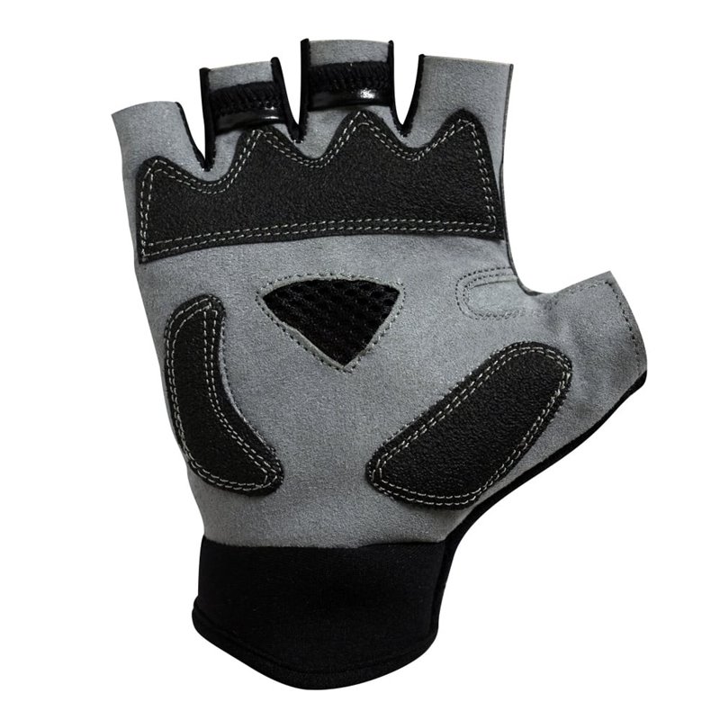 Optimum Hawkley Half Finger Gloves Black/Red/Grey Large