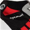Optimum Hawkley Half Finger Gloves Black/Red/Grey Large