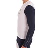 Burnt Custard Mens High Contrast Base Layer Top, White/Navy, X-Large