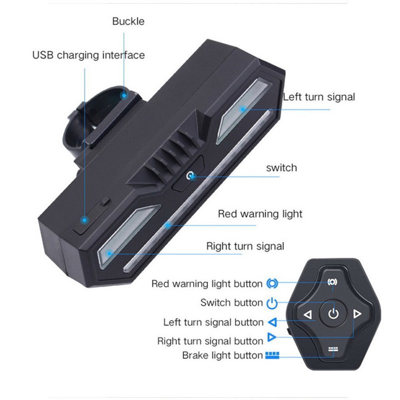 Bicycle Intelligent LED Rear Light / Wireless Turn Signal