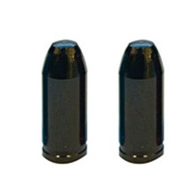 Pair of ETC Bullet Valve Caps - Black - Schrader