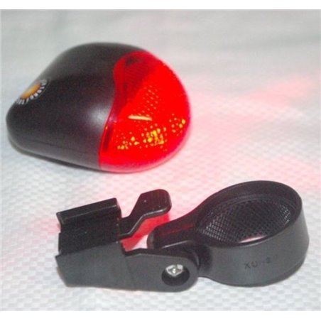 Torch Tail Bright Pro 5 LED Rear Red Light 3 Mode Seat Post Mount Lamp