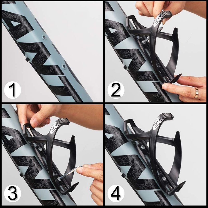 Enlee Polycarbonate Water Bottle Cage Black