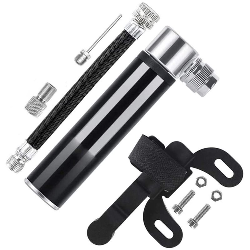 Mini Bike Hand Pump 120psi Presta/Schrader Black 10cm