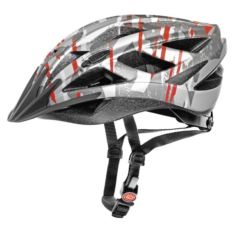 UVEX Xenova Helmet 52-57cm Silver/Red