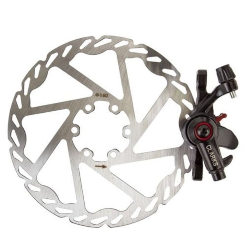 Clarks Road Mechanical Disc Brake Caliper and 160mm Rotor
