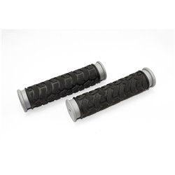 Clarks Rubber Handlebar Grips in Black Grey