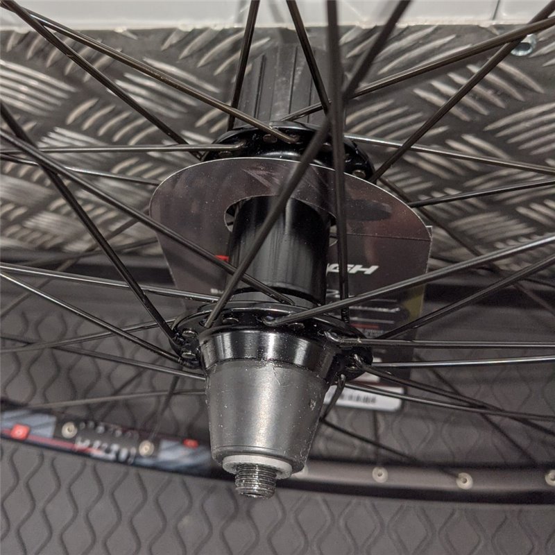 Raleigh Tru Build Rear 700c Wheel Mach1 240 36H Rim Brake QR Black