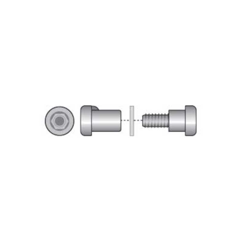 Raleigh Allen Key Seat Clamp Bolt Standard Chrome 8x22mm