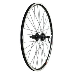 Raleigh TruBuild Rear Wheel Mach1 MX/Shimano Deore Hub 26in Disc/Rim Brake Black