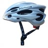 Hardnutz HN-103 Hi Vis Silver Carbon Road Helmet 54-61cm