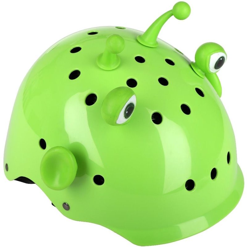 Green Alien Kids Bike Helmet 48-54cm
