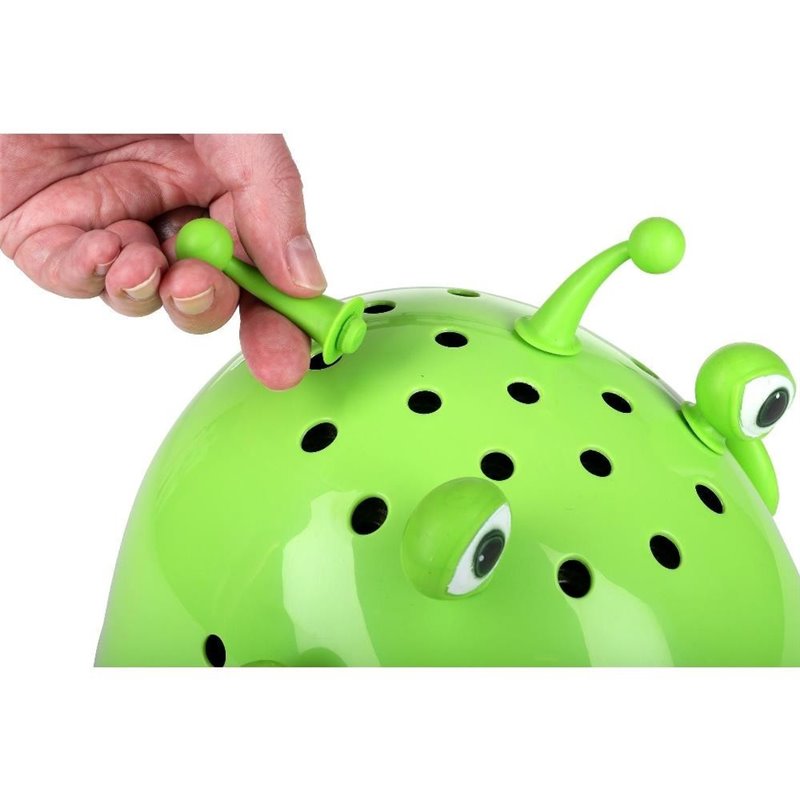 Green Alien Kids Bike Helmet 48-54cm