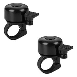 Lovetotoro 2 Pack Bike Flick Bells Black