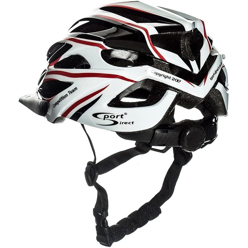 Sport Direct Comp Team Junior Helmet Black/White 52-56cm
