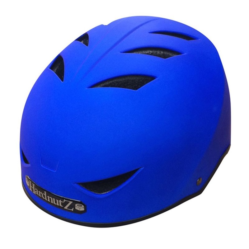 Hardnutz Street Helmet HN-102, Blue Rubber, Small 51-54cm, BMX/Skate