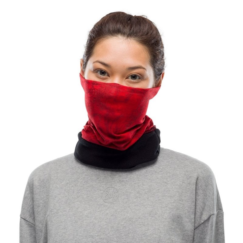 Buff Polar Katmandu Red Adult Neck Tube Snood