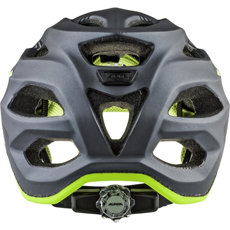 Alpina Carapax Jr. Bike Helmet Black-Neon Yellow Junior 51-58cm