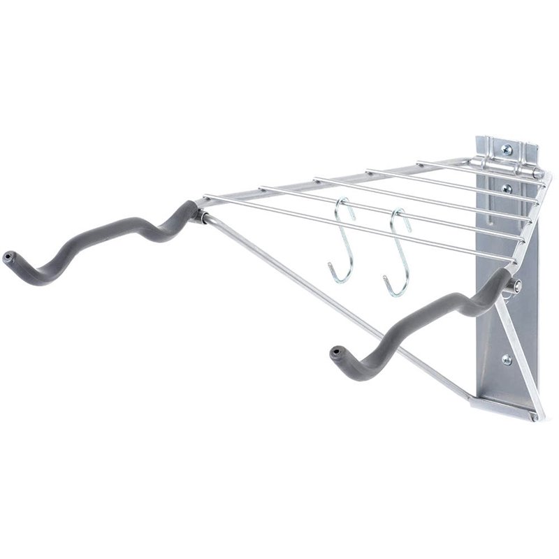 Delta Two Bike Wall Mount Rack + Shelf