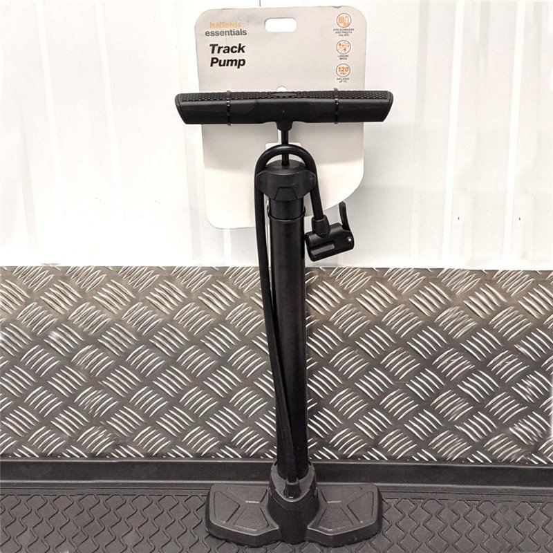 Halfords Essentials Track Pump Black 120psi