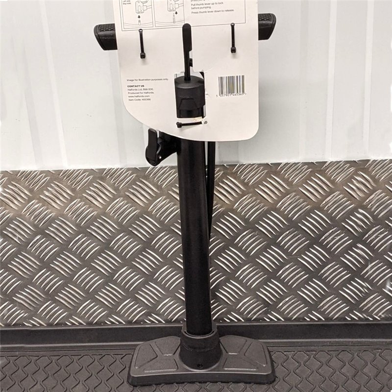 Halfords Essentials Track Pump Black 120psi