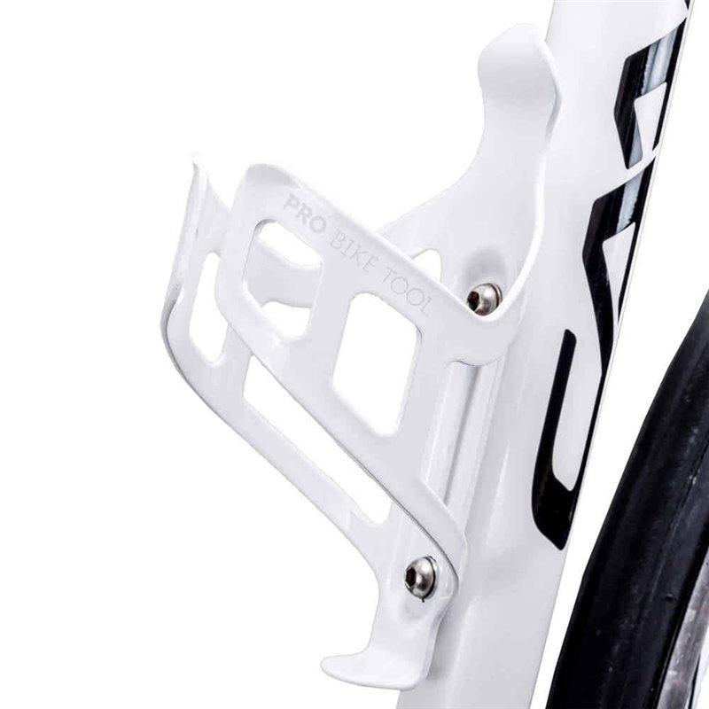 Pro Bike Tool Bottle Cage White Gloss