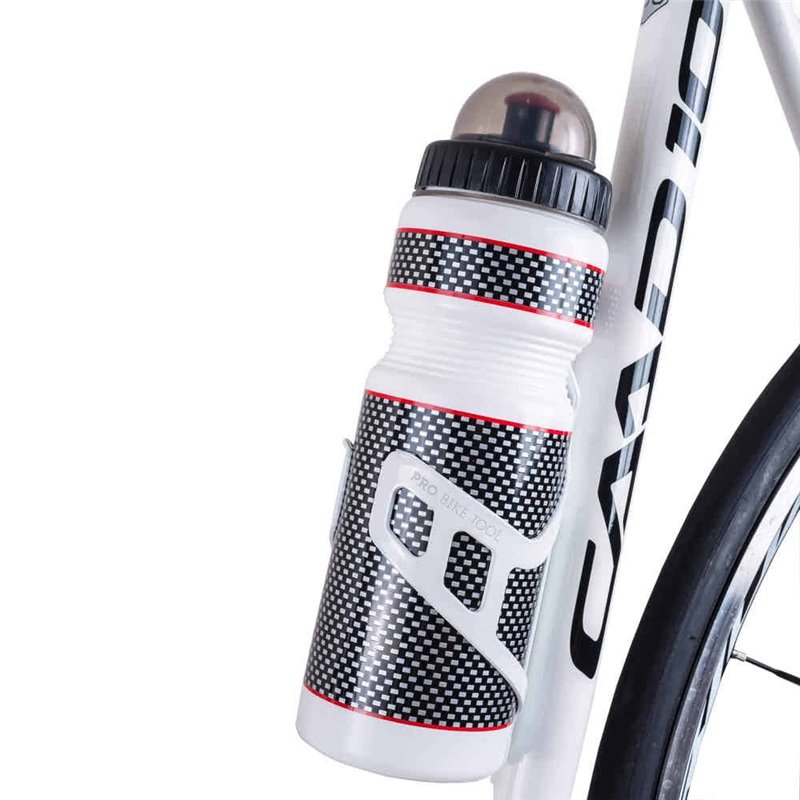 Pro Bike Tool Bottle Cage White Gloss