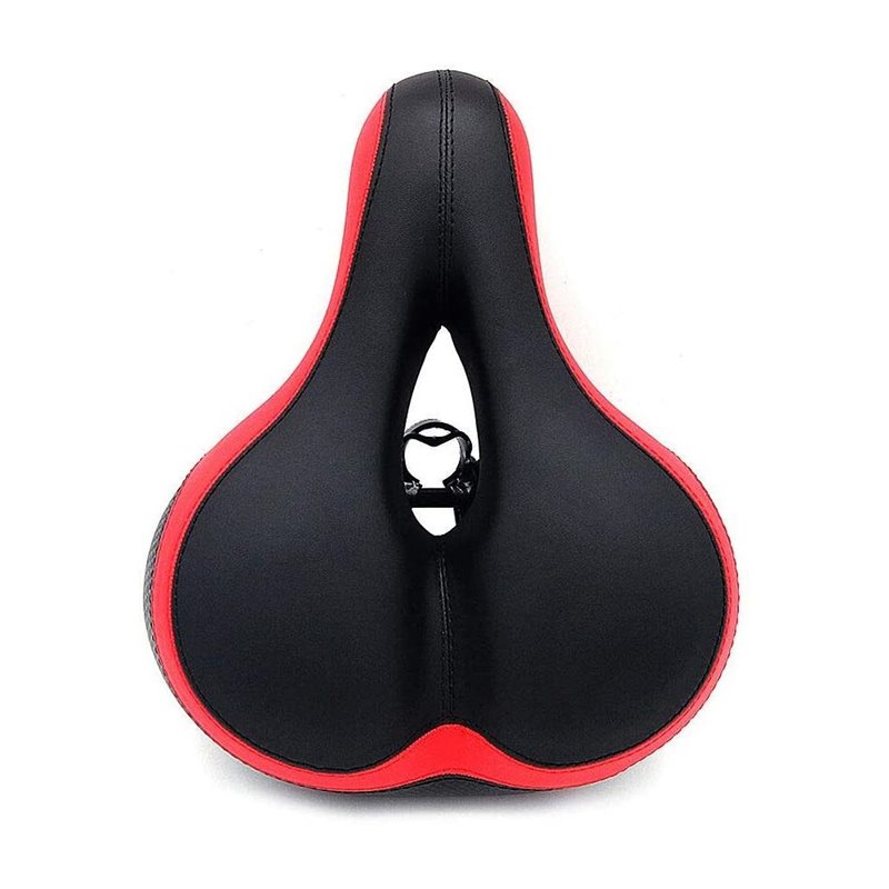 Gel Pad Comfortable Seat Bike Bicycle Saddle Red/Black