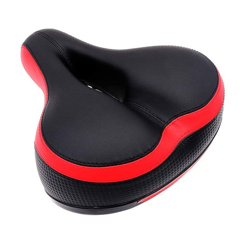 Gel Pad Comfortable Seat Bike Bicycle Saddle Red/Black