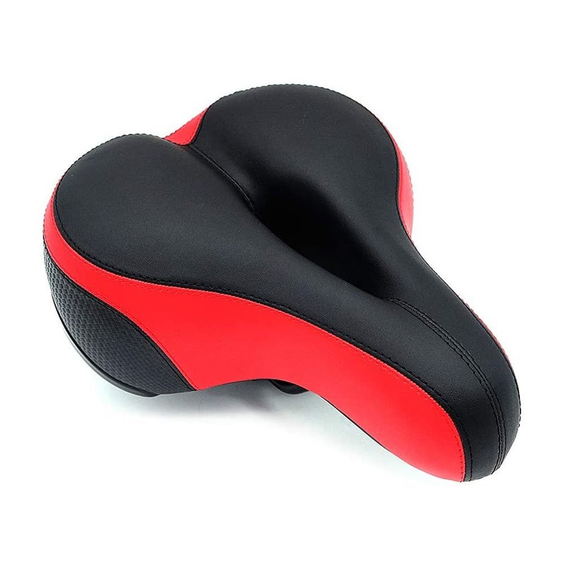 Gel Pad Comfortable Seat Bike Bicycle Saddle Red/Black